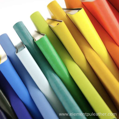colorful Silicone leather PU leather customized